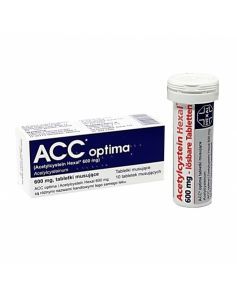 ACC Optima 600 mg x 10 tabl musujących (import równoległy - Delfarma)