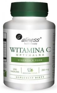 Aliness Witamina C optymalna 250 mg x 200 kaps