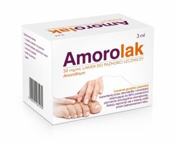 Amorolak 50 mg/ml lakier do paznokci 3 ml