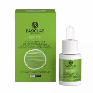 BasicLab Esteticus - antyoksydacyjne serum wyrównujące z wit. C 15% Rozświetlenie i Wyciszenie 15 ml