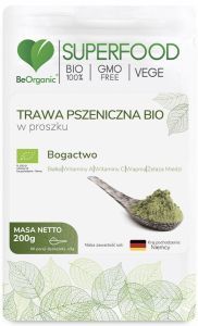 Beorganic Trawa pszeniczna BIO w proszku 200 g