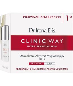 Dr Irena Eris CLINIC WAY dermokrem aktywnie wygładzający 1° na dzień spf50 50 ml