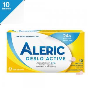 Aleric deslo active 5 mg na alergię i katar sienny x 10 tabl ulegających rozpadowi w jamie ustnej