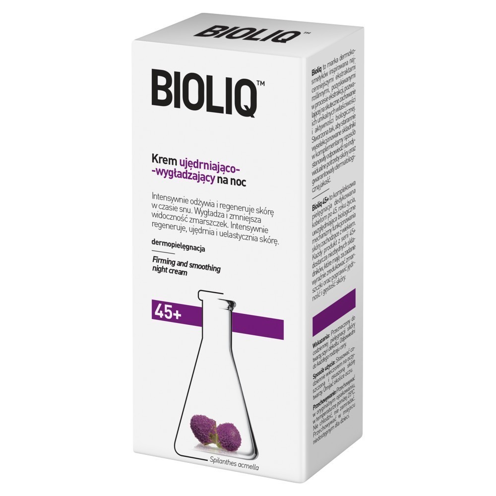 Bioliq 45+ krem ujędrniająco - wygładzający na noc 50 ml