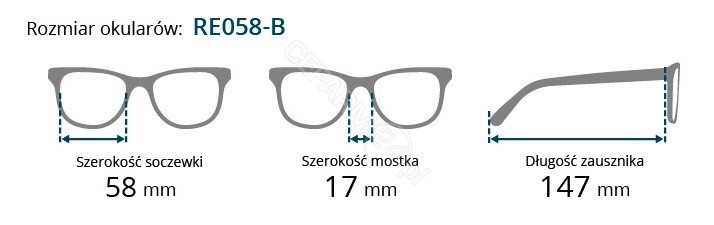 Brilo okulary do czytania RE058-B/250 (+2.5)