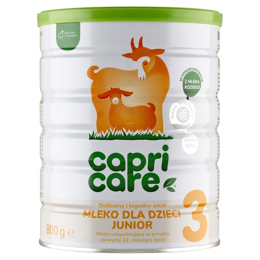 Capricare 3 mleko następne Junior oparte na mleku kozim powyżej 12 miesiąca 800 g