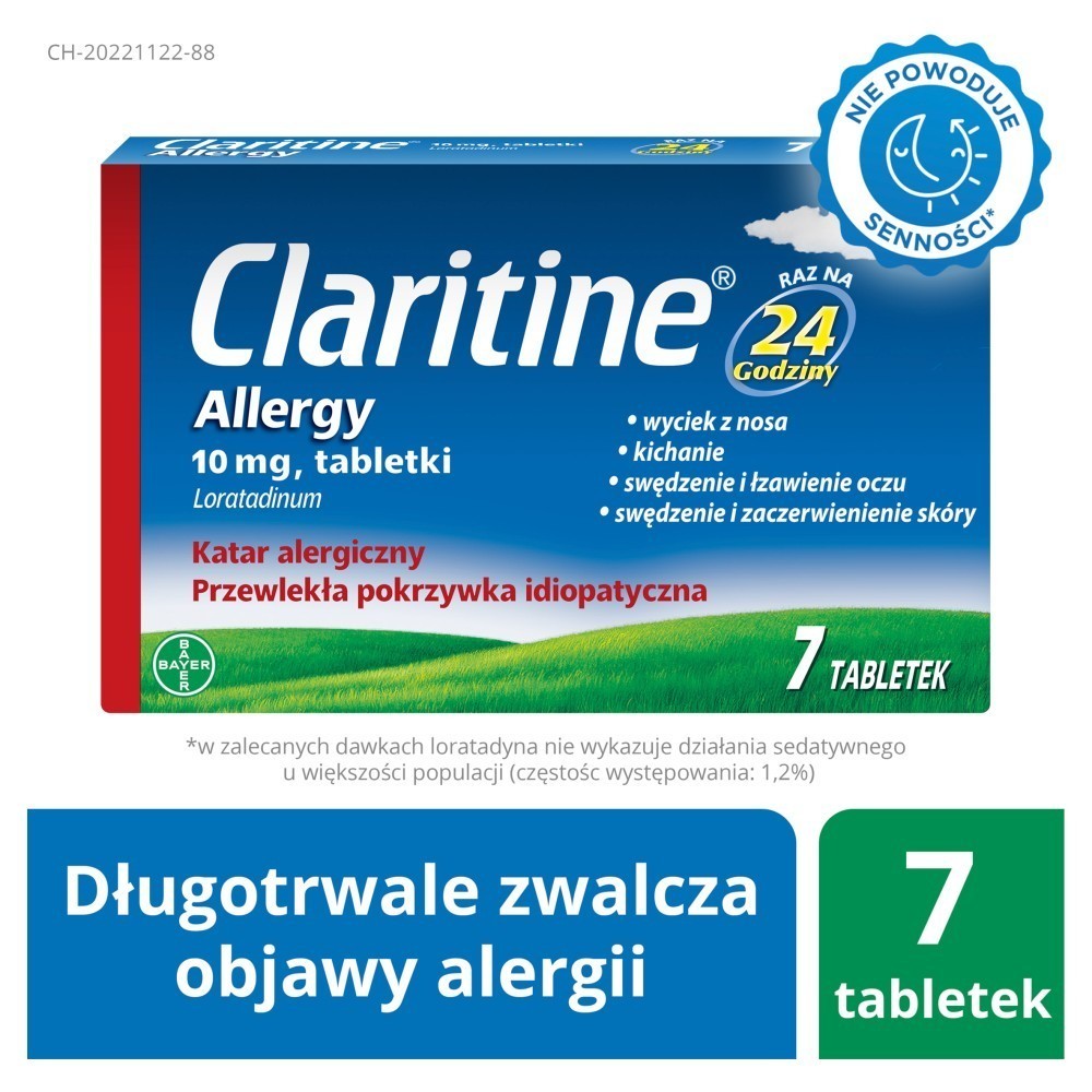 Claritine allergy 10 mg x 7 tabl