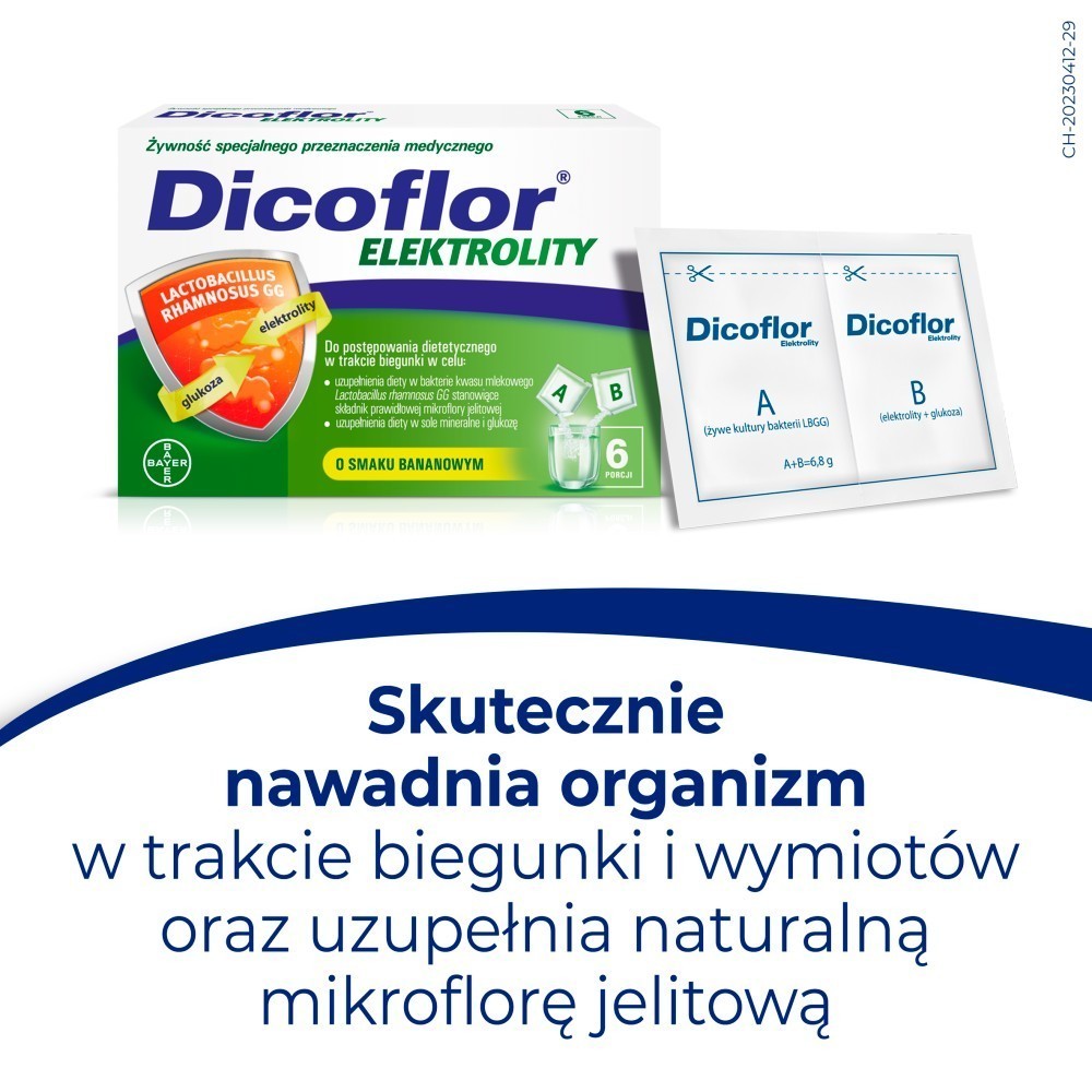 Dicoflor Elektrolity x 12 saszetek (6 porcji)