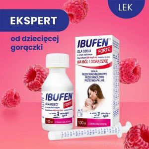 Ibufen forte 200mg/5ml zawiesina dla dzieci o smaku malinowym  100 ml