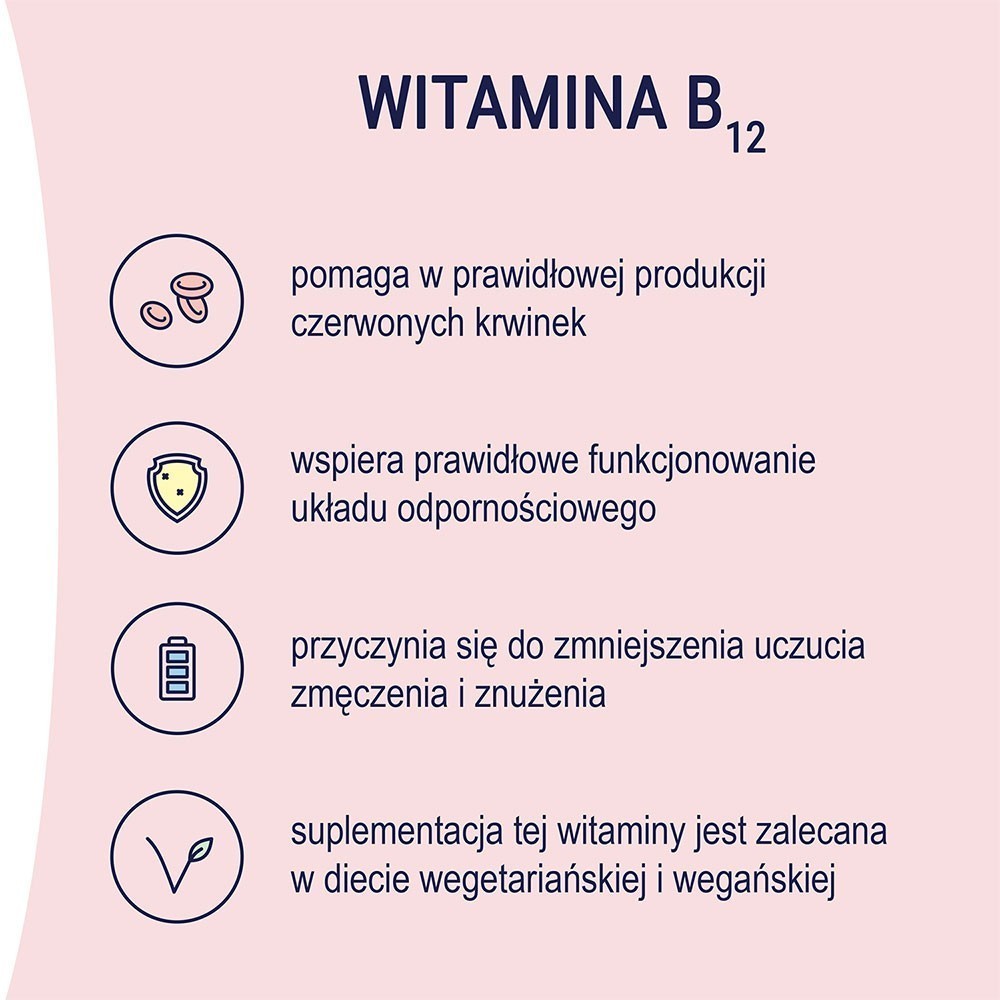 Naturell Witamina B12 forte x 60 tabl do ssania INSTANT