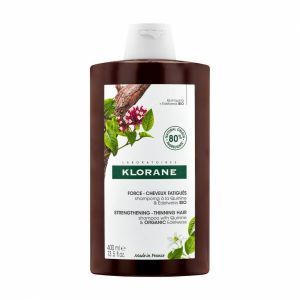 Klorane szampon do włosów z chininą i organiczną szarotką 400 ml (nowa formuła)