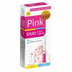 Test ciążowy pink duo (płytkowy + strumieniowy)