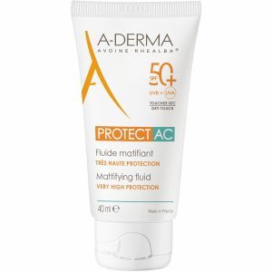 A-derma Protect AC fluid matujący z spf 50+ do skóry tłustej i skłonnej do trądziku 40 ml