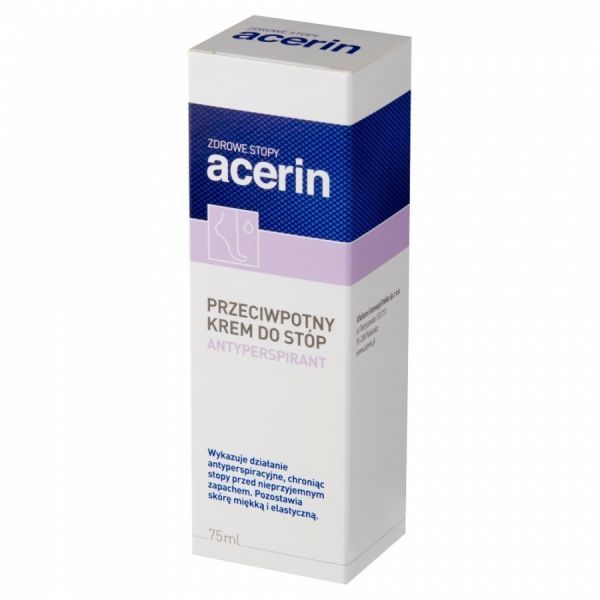 Acerin perspirant - krem przeciwpotny do stóp 75 ml