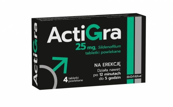 ActiGra 25 mg x 4 tabl