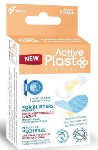 Active Plast - plastry na pęcherze x 5 szt (MIX)