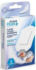 Active Plast - plastry z klejem silikonowym x 3 szt