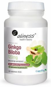 Aliness Ginkgo Biloba 120 mg x 60 tabl vege