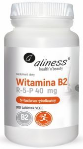 Aliness Witamina B2 R-5-P 40 mg x 100 tabl vege