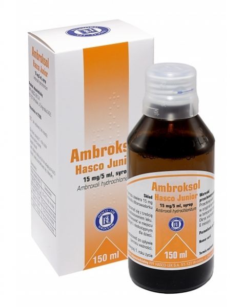 Ambroksol Hasco Junior 15 mg/5 ml syrop  150 ml