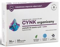 Aura Herbals Cynk organiczny (10 mg) + selen x 36 pastylek do ssania