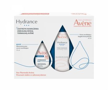 Avene Hydrance promocyjny zestaw - Riche krem nawilżający do skóry wrażliwej suchej i bardzo suchej 40 ml + Boost serum nawilżające 30 ml