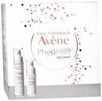 Avene Physiolift promocyjny zestaw - balsam wygładzająco - regenerujący na noc 30 ml + krem pod oczy 15 ml
