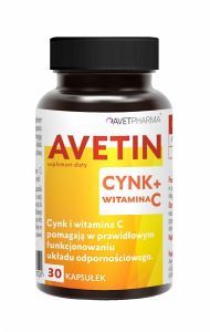Avetin Cynk + Witamina C x 30 kaps