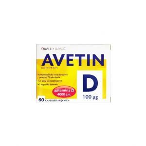 Avetin D 100 ug (4000 j.m.) x 60 kaps miękkich (Avet Pharma)