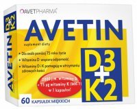 Avetin D3 + K2 x 60 kaps