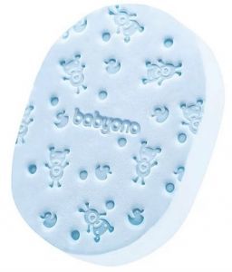 Babyono delikatna gąbka do kąpieli (063/03) niebieska