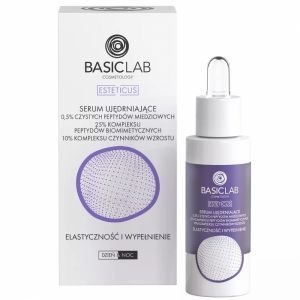 BasicLab Esteticus - serum ujędrniające 0,5% czystych peptydów miedziowych Elastyczność i Wypełnienie 30 ml