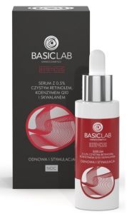 BasicLab Esteticus - serum z 0,5% retinolem, koenzymem Q10 i skwalanem 30 ml
