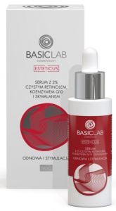 BasicLab Esteticus - serum  z 2% retinolem, koenzymen Q10 i skwalanem 30 ml