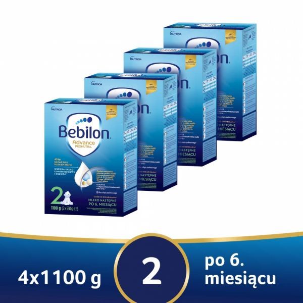 Bebilon 2 z Pronutra Advance w czteropaku - 4 x 1100 g