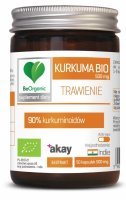 BeOrganic Kurkuma Bio 500 mg Trawienie x 50 kaps