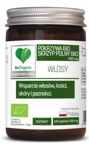 BeOrganic Pokrzywa Bio + Skrzyp Polny Bio 400 mg x 100 tabl