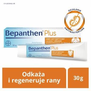 Bepanthen Plus krem 30 g – krem antyseptyczny na drobne rany skórne