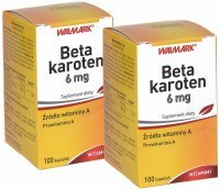 Beta-karoten 6 mg w dwupaku 2 x 100 kaps