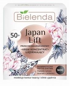 Bielenda Japan Lift 50+ przeciwzmarszczkowy krem koncentrat ujędrniający na noc 50 ml