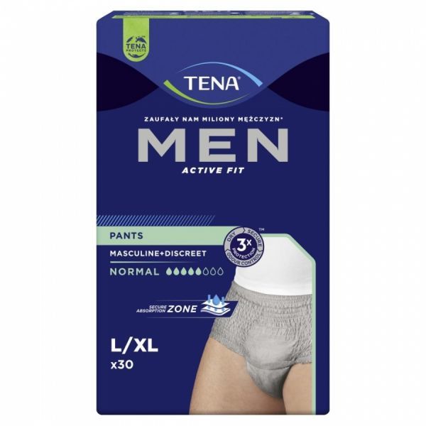 Bielizna chłonna TENA Men Pants Normal Grey L/XL x 30 szt