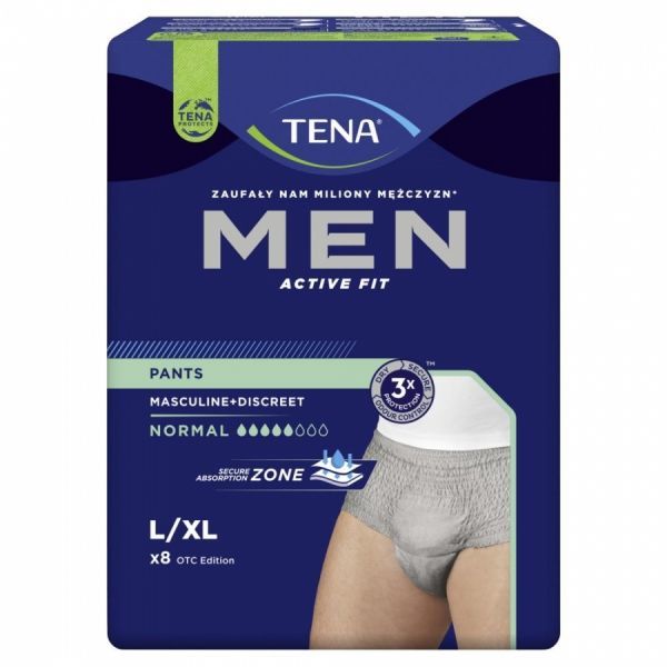 Bielizna chłonna TENA Men Pants Normal Grey L/XL x 8 szt