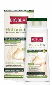 Bioblas Botanic Oils ziołowy szampon czosnkowy przeciw wypadaniu włosów 360 ml