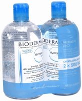 Bioderma hydrabio h2o - płyn micelarny do demakijażu 500 ml + 500 ml (duopack)