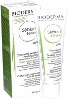 Bioderma sebium serum - wygładzający i oczyszczający peeling chemiczny do skóry tłustej i mieszanej 40 ml