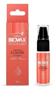 Biovax eliksir do włosów Opuntia Oil&Mango 15 ml