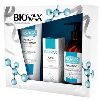 Biovax promocyjny zestaw Keratyna i Jedwab - szampon intensywnie regenerujący 200 ml + odżywka ekspresowa 60 sekund 200 ml + witaminowe serum do włosów 15 ml