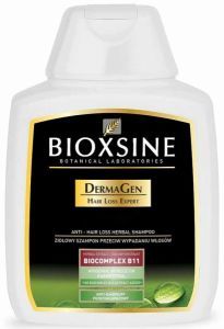 Bioxsine Dermagen ziołowy szampon przeciw wypadaniu dla kobiet do włosów z łupieżem  300 ml (czarny)