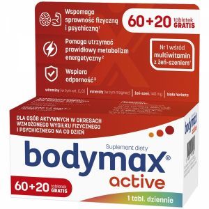Bodymax ACTIVE x 60 tabl + 20 tabl GRATIS!!!
