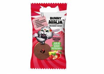 Bunny Ninja - przekąska owocowa o smaku jabłko & banan & truskawka 15 g